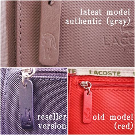 lacoste original vs fake bag|counterfeit lacoste purse.